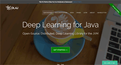 Desktop Screenshot of deeplearning4j.org