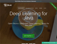 Tablet Screenshot of deeplearning4j.org